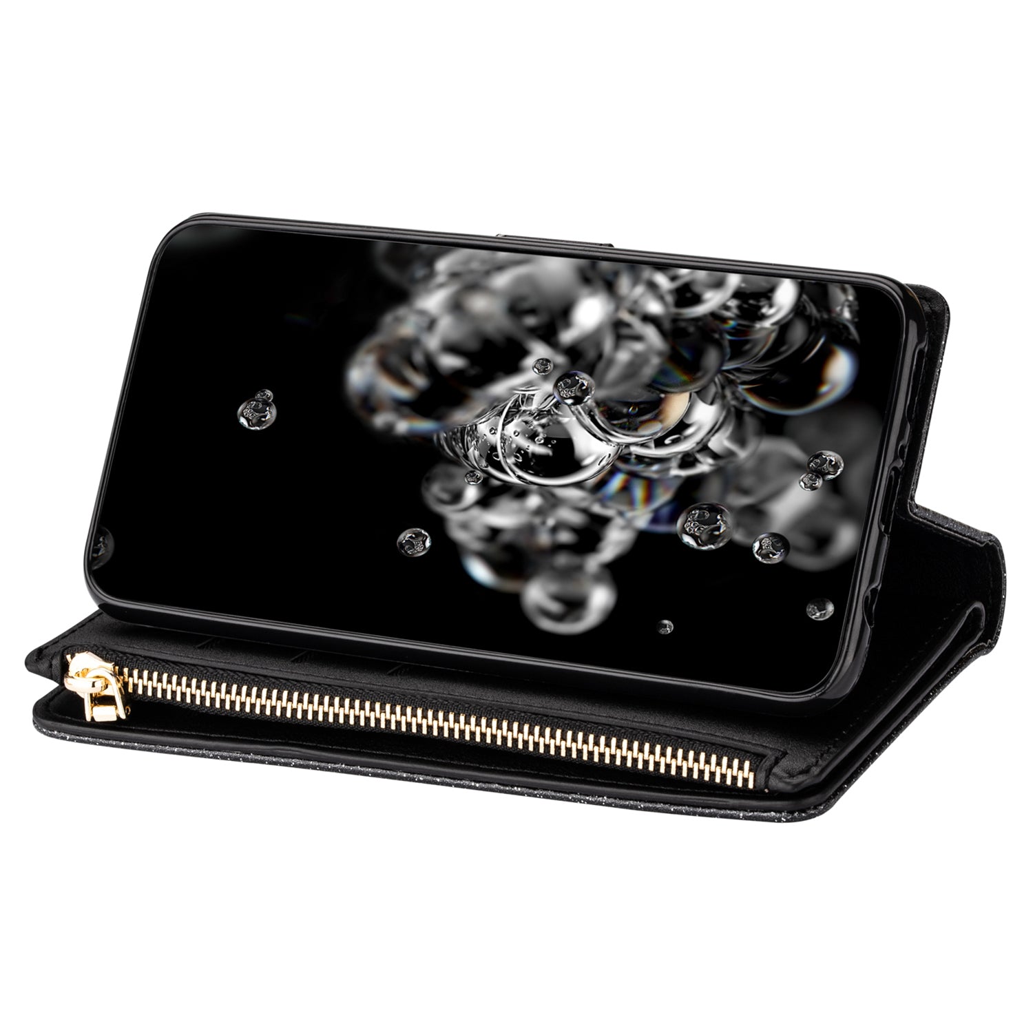 For Xiaomi Redmi Note 13 5G Case Zipper Wallet PU Leather Glitter Phone Cover For Xiaomi Redmi Note 13 5G Case Zipper Wallet PU Leather Glitter Phone Cover